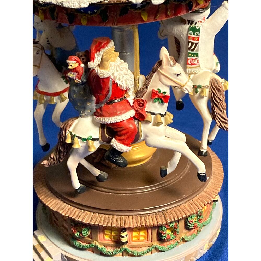 VTG Music Box Merry Go Round Collectible Unbranded Plays Jingle bells